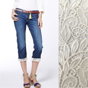Lucky Brand Sienna Tomboy Lace Crop Size 29